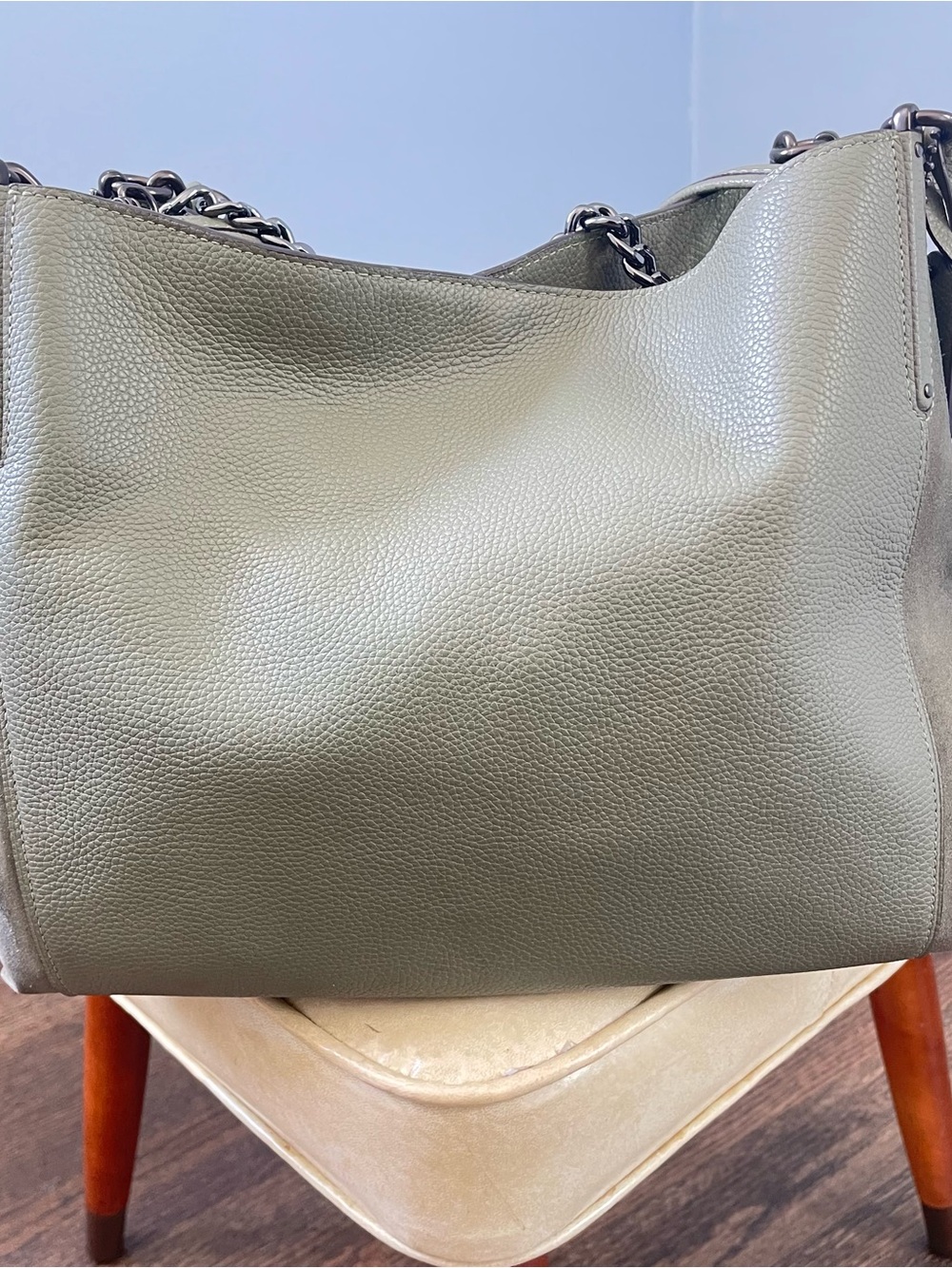 Coach Dalton 31 / Leather + Suede Handbag - image 6